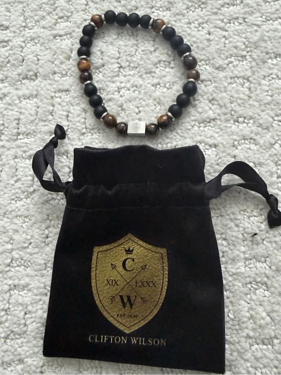 Clifton Wilson Other - Men's Black & Brown Beaded Bracelet